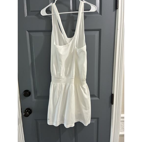 Lululemon Flex On Court Dress Sizes 12 White Tennis - Picture 9 of 9